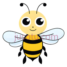 蜜蜂,卡通,黄色,黑色PNG
