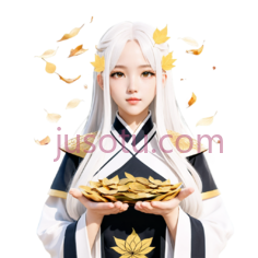 动漫人物,与现代结合,白色头发,衣服PNG