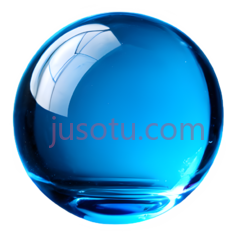 玻璃球,光滑,蓝色PNG